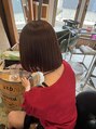 ヘアー バイ フォーク 旭川店(Hair by VORK)&nbsp;ツヤサラボブ矯正楽に夏を乗り切る王道ボブ