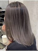 韓国ヘアーハッシュカットレイヤーカットハイライトカラー