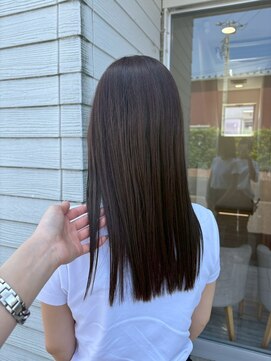 ヘアショップ エヌアンドエー 久喜菖蒲店(hair shop N&A) 憧れのストレート！艶感ダークブラウン/髪質改善/Aujua