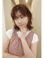 スニュウ(snuw) 【snuw_ayano】オレンジブラウン/鎖骨ミディアム