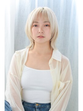 ニューヨークニューヨーク 大久保店(NYNY) 【ウルフヘア】ミルクティーベージュのくびれウルフ