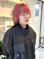 ヴィア 京都烏丸(Via)&nbsp;インナーカラー/ペールピンク/ウルフカット/ケアブリーチ