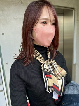 イル 天神西通り店(ill) 20代30代ボブ/ミディアムレイヤー／グレージュ/透明感/天神/大名