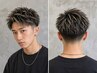 【人気No.2】メンズカット+メッシュ+カラー¥8500【神戸/三宮/メンズ】