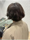 ミルクティーブロンド/ワンホンレイヤーカット/横浜