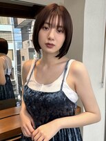 スー 代官山(suu)&nbsp;前下がりボブショートボブレイヤー切りっぱなしボブ大人ボブ前髪