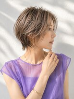 アッシュ 学芸大学店(Ash)&nbsp;ショートボブ/大人女性/グレージュ/白髪ぼかし/脱白髪染め