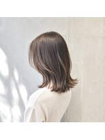 オーブ ヘアー アクト 八女店(AUBE HAIR act)&nbsp;透明感グレージュ外ハネボブ