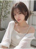 20代30代40代50代似合わせマッシュショートボブフレンチバング