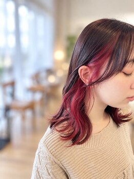 ホーミー(HOMMY)の写真/ハイライトやポイントカラーで気分も上がる☆アレンジヘアも可愛く仕上がります。