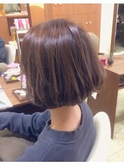 【hair's curare】アゴあたりのやわらかボブ