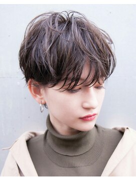 エイミー(Aimee) Aimee 小顔×ニュアンスショート×透けちゃうグレージュ3Dカラー