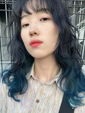 ロックス バイ マグ 松本(rocks BY MAG) 【rocks】ウルフ/デザインカラー/インナーカラー