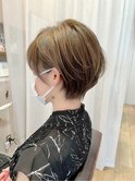 耳掛けショート/丸みショート/大人可愛い