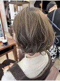 カーキーベージュニュアンスパーマスタイル♪【延山styling】