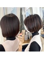 バンプ ギンザ(BUMP GINZA)&nbsp;30代、40代/前下がりショートボブ/大宮