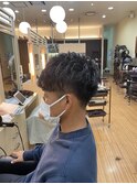 メンズカット+パーマ