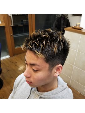 ホットナップス 尼崎店(HotNaps) ベリーショート×メッシュカラー