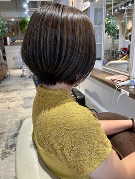 ナルヘアー 越谷(Nalu hair) ブリーチなしハイライトカラー/オリーブ×グレージュ