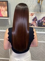 ロンド エスポワール 錦糸町(Lond espoir)&nbsp;斜めバングデザインカラーグレージュ【韓国ヘア/顔まわり】