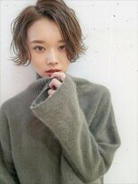 ヘアアンドメイク シークネクスト(HAIR&MAKE SeeK NEXT) 【SeeK NEXT】ウエッティーショート×カーキグレージュ