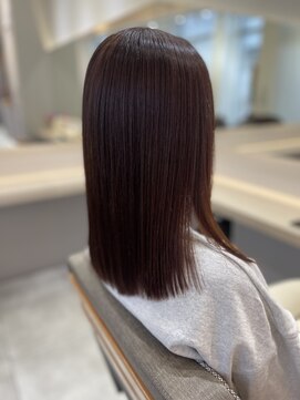 クリア(CLEAR) 縮毛矯正+ピンクバイオレット