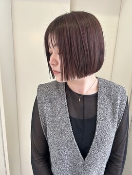 ヘアーデザイン シュシュ(hair design Chou Chou by Yone) ラベンダーピンク&ミニボブ♪