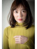 カバーヘア ブリス 北浦和(COVER HAIR bliss)&nbsp;斜めバング前下がりワンカールヘルシースタイルv北浦和30代40代