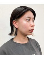 アリ 葛西店(ALi)&nbsp;ホワイトベージュ イヤリングカラー｜葛西縮毛矯正｜葛西カラー