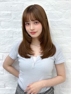 アマトウキョウ アユンチェ(AMA TOKYO×AYUNCHE) 前髪顔まわり韓国ヘアレイヤーカットサイドバンク2wayバンク韓国