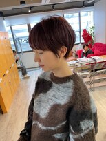 コワファーストナガサキシャンプーボーイ(COIFF1RST NAGASAKI SHAMPOO BOY)&nbsp;大人可愛い20代30代40代黒髪前下がりショートボブ丸みショート◎