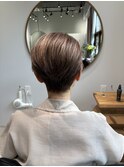 刈り上げショート/マッシュ/細めハイライト/30代40代50代