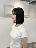 ストレートパーマで楽ちんBOB