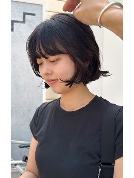 カフ(CAF) CAF 照下 ゆるめパーマ ボブパーマ 夏のヘアアレンジ 大阪