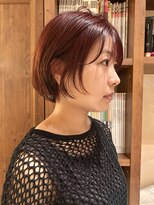 ビュートリアム265(BEAUTRIUM 265)&nbsp;★ショート伸ばしかけボブ/チェリーレッド/内巻きボブ/銀座20代