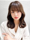 暗髪でも出せるこなれ感!ナチュラルセミロング【浦和】