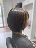 ショートボブ　フェイスフレミング