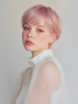 ルービック 京橋(Rubik's) ショート×ピンクベージュ