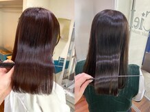 人気NO.1☆カラー剤にトリートメントを混ぜる髪質改善カラー