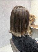 ミディアム×バレイヤージュ