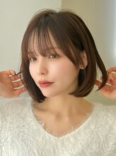 シティーバイローウェ 表参道(City/louwe)&nbsp;ミディアムボブ/顔まわりレイヤー