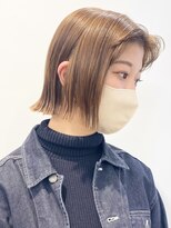 モリオフロムロンドン 松戸店(Morio from London)&nbsp;【morio松戸 石山】ハイトーンボブ切りっぱなしボブ外ハネボブ