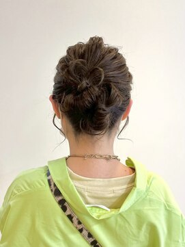 ヘアーブレイス(hair brace) 千葉駅/着物ヘア/大人ガーリー/ダークアッシュ/似合わせカット