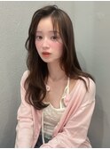 オリーブブラウン/レイヤーカット/透明感カラー/韓国ヘア
