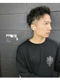 ワイルドアップバングパーマメンズショート【下北沢・メンズ】