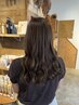 【頭皮から美髪へ】カット＋ケアカラー＋トリキュアトリートメント＋スパ 