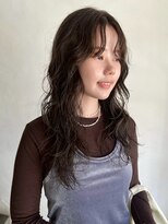 カシェ ナカザキ(CACHE NAKAZAKI)&nbsp;オリーブグレージュ/ラフパーマ/ロングパーマ