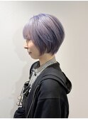 くびれショート/ショートカット/ショートボブ/ラベンダーカラー