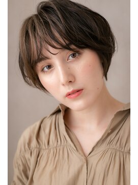 カバーヘア ブリス 上尾西口店(COVER HAIR bliss) 個性的カーキベージュ♪ゆるふわショートY上尾10代20代30代