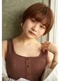小顔マッシュショート/マロンベージュ/Aラインボブ【高円寺】